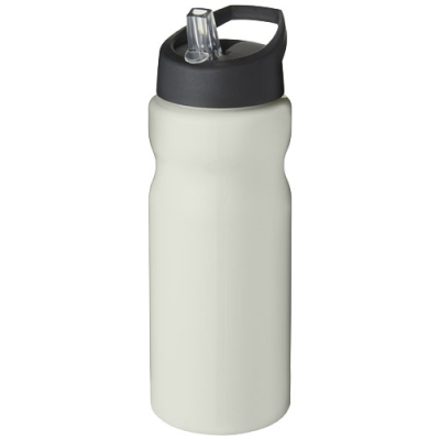 H2O ACTIVE® ECO BASE 650 ML SPOUT LID SPORTS BOTTLE in Ivory White & Solid Black