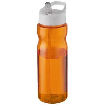 H2O ACTIVE® ECO BASE 650 ML SPOUT LID SPORTS BOTTLE in Orange & White