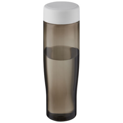 H2O ACTIVE® ECO TEMPO 700 ML SCREW CAP WATER BOTTLE in White & Charcoal