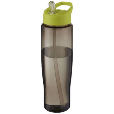 H2O ACTIVE® ECO TEMPO 700 ML SPOUT LID SPORTS BOTTLE in Lime & Charcoal