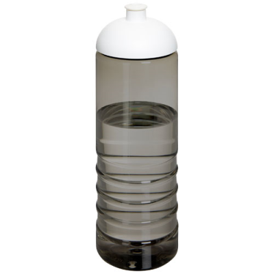 H2O ACTIVE® ECO TREBLE 750 ML DOME LID SPORTS BOTTLE in Charcoal & White