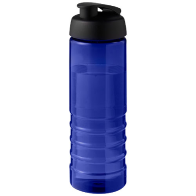 H2O ACTIVE® ECO TREBLE 750 ML FLIP LID SPORTS BOTTLE in Blue & Solid Black