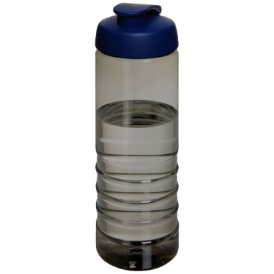 H2O ACTIVE® ECO TREBLE 750 ML FLIP LID SPORTS BOTTLE in Charcoal & Blue