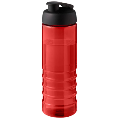 H2O ACTIVE® ECO TREBLE 750 ML FLIP LID SPORTS BOTTLE in Red & Solid Black