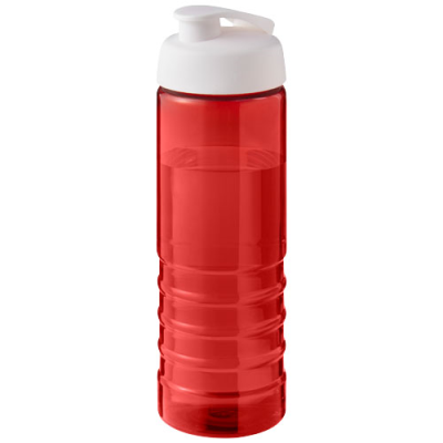 H2O ACTIVE® ECO TREBLE 750 ML FLIP LID SPORTS BOTTLE in Red & White