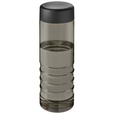 H2O ACTIVE® ECO TREBLE 750 ML SCREW CAP WATER BOTTLE in Charcoal & Solid Black