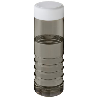 H2O ACTIVE® ECO TREBLE 750 ML SCREW CAP WATER BOTTLE in Charcoal & White