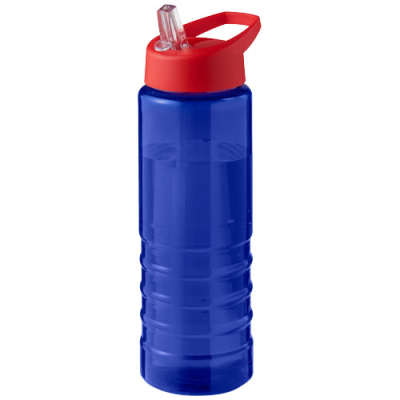 H2O ACTIVE® ECO TREBLE 750 ML SPOUT LID SPORTS BOTTLE in Blue & Red