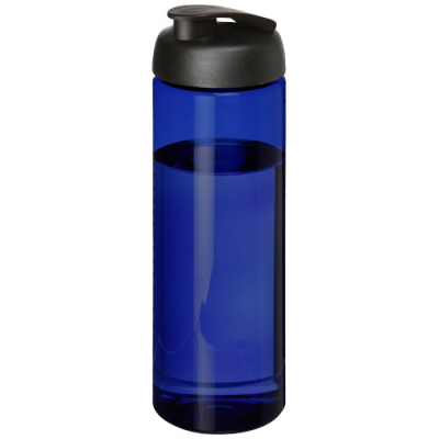 H2O ACTIVE® ECO VIBE 850 ML FLIP LID SPORTS BOTTLE in Blue & Solid Black