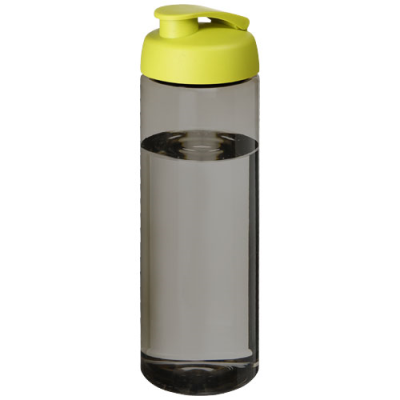 H2O ACTIVE® ECO VIBE 850 ML FLIP LID SPORTS BOTTLE in Charcoal & Lime