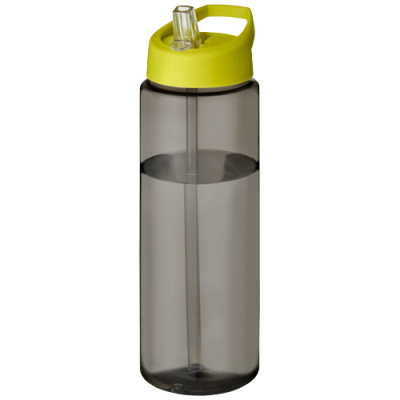 H2O ACTIVE® ECO VIBE 850 ML SPOUT LID SPORTS BOTTLE in Charcoal & Lime