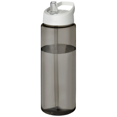 H2O ACTIVE® ECO VIBE 850 ML SPOUT LID SPORTS BOTTLE in Charcoal & White