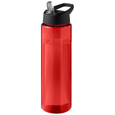 H2O ACTIVE® ECO VIBE 850 ML SPOUT LID SPORTS BOTTLE in Red & Solid Black