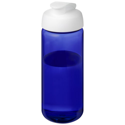 H2O ACTIVE® OCTAVE TRITAN™ 600 ML FLIP LID SPORTS BOTTLE in Blue & White