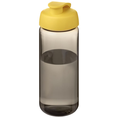 H2O ACTIVE® OCTAVE TRITAN™ 600 ML FLIP LID SPORTS BOTTLE in Charcoal & Yellow