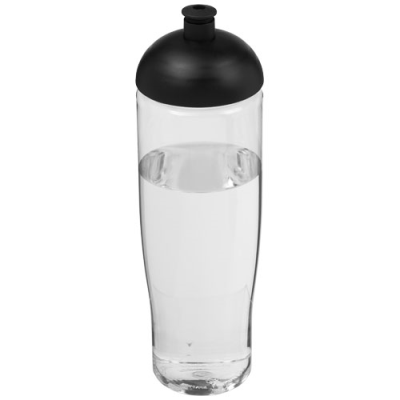 H2O ACTIVE® TEMPO 700 ML DOME LID SPORTS BOTTLE in Clear Transparent & Solid Black