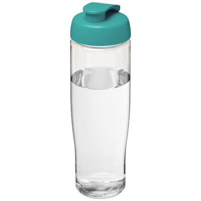 H2O ACTIVE® TEMPO 700 ML FLIP LID SPORTS BOTTLE in Clear Transparent & Aqua Blue