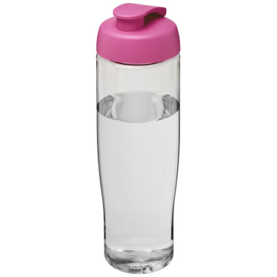 H2O ACTIVE® TEMPO 700 ML FLIP LID SPORTS BOTTLE in Clear Transparent & Pink