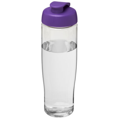 H2O ACTIVE® TEMPO 700 ML FLIP LID SPORTS BOTTLE in Clear Transparent & Purple