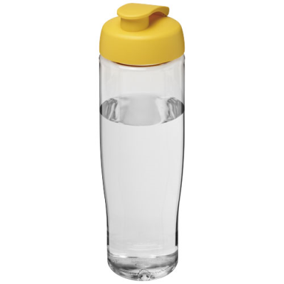 H2O ACTIVE® TEMPO 700 ML FLIP LID SPORTS BOTTLE in Clear Transparent & Yellow