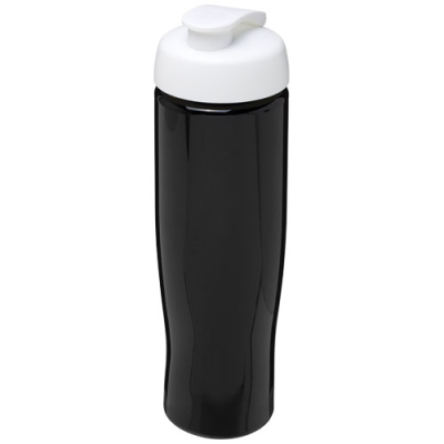 H2O ACTIVE® TEMPO 700 ML FLIP LID SPORTS BOTTLE in Solid Black & White