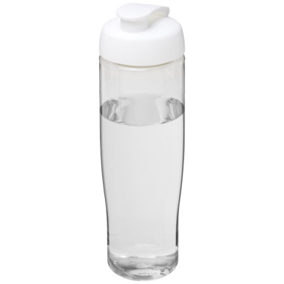 H2O ACTIVE® TEMPO 700 ML FLIP LID SPORTS BOTTLE in Transparent & White