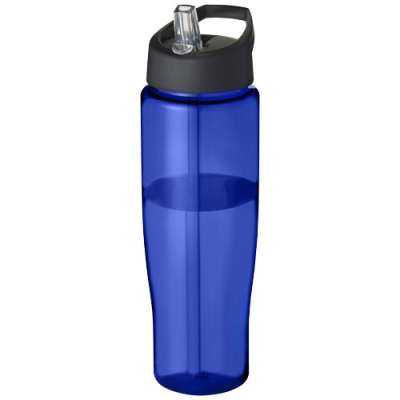 H2O ACTIVE® TEMPO 700 ML SPOUT LID SPORTS BOTTLE in Blue & Solid Black