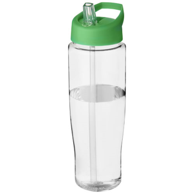 H2O ACTIVE® TEMPO 700 ML SPOUT LID SPORTS BOTTLE in Clear Transparent & Green