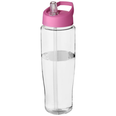 H2O ACTIVE® TEMPO 700 ML SPOUT LID SPORTS BOTTLE in Clear Transparent & Pink