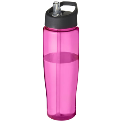 H2O ACTIVE® TEMPO 700 ML SPOUT LID SPORTS BOTTLE in Pink & Solid Black