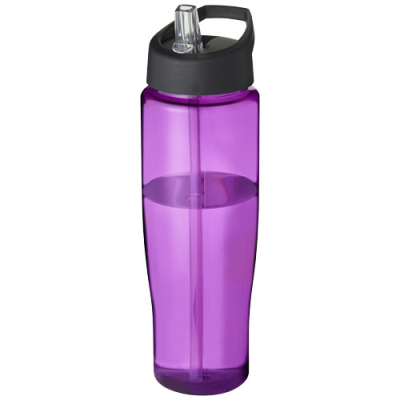 H2O ACTIVE® TEMPO 700 ML SPOUT LID SPORTS BOTTLE in Purple & Solid Black