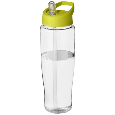 H2O ACTIVE® TEMPO 700 ML SPOUT LID SPORTS BOTTLE in Transparent & Lime