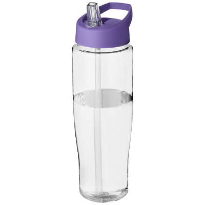 H2O ACTIVE® TEMPO 700 ML SPOUT LID SPORTS BOTTLE in Transparent & Purple