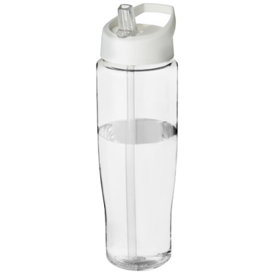 H2O ACTIVE® TEMPO 700 ML SPOUT LID SPORTS BOTTLE in Transparent & White