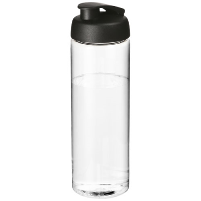 H2O ACTIVE® VIBE 850 ML FLIP LID SPORTS BOTTLE in Transparent & Solid Black