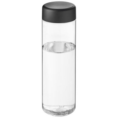 H2O ACTIVE® VIBE 850 ML SCREW CAP WATER BOTTLE in Clear Transparent & Solid Black