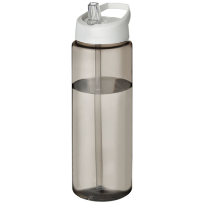 H2O ACTIVE® VIBE 850 ML SPOUT LID SPORTS BOTTLE in Charcoal & White