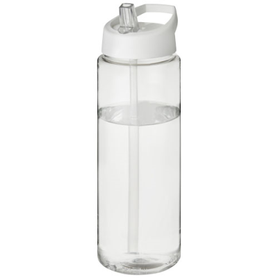 H2O ACTIVE® VIBE 850 ML SPOUT LID SPORTS BOTTLE in Clear Transparent & White