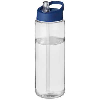 H2O ACTIVE® VIBE 850 ML SPOUT LID SPORTS BOTTLE in Transparent & Blue