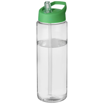 H2O ACTIVE® VIBE 850 ML SPOUT LID SPORTS BOTTLE in Transparent & Green