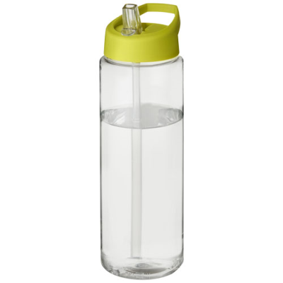 H2O ACTIVE® VIBE 850 ML SPOUT LID SPORTS BOTTLE in Transparent & Lime