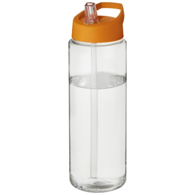 H2O ACTIVE® VIBE 850 ML SPOUT LID SPORTS BOTTLE in Transparent & Orange