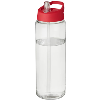 H2O ACTIVE® VIBE 850 ML SPOUT LID SPORTS BOTTLE in Transparent & Red