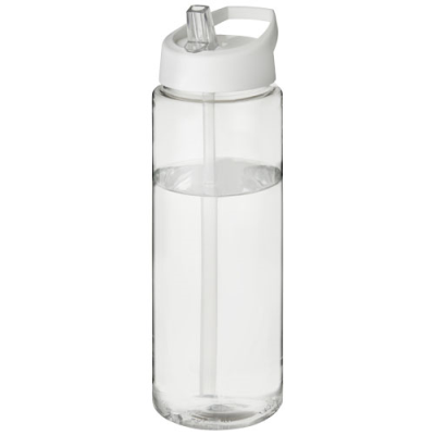 H2O ACTIVE® VIBE 850 ML SPOUT LID SPORTS BOTTLE in Transparent & White