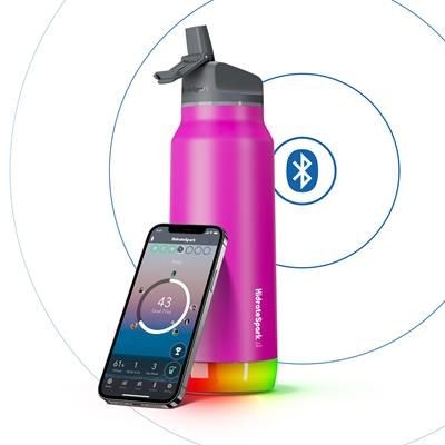 HIDRATE SPARK PRO 32OZ STRAW BOTTLE in Fruit Punch Pink