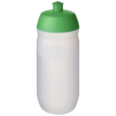 HYDROFLEX™ CLEAR TRANSPARENT 500 ML SQUEEZY SPORTS BOTTLE in Green & Frosted Clear Transparent