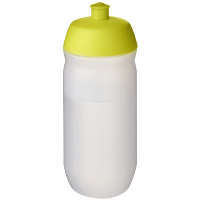 HYDROFLEX™ CLEAR TRANSPARENT 500 ML SQUEEZY SPORTS BOTTLE in Lime & Frosted Clear Transparent