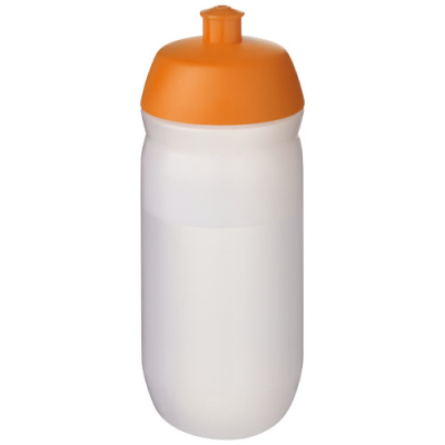 HYDROFLEX™ CLEAR TRANSPARENT 500 ML SQUEEZY SPORTS BOTTLE in Orange & Frosted Clear Transparent