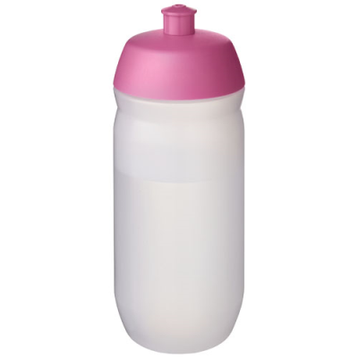 HYDROFLEX™ CLEAR TRANSPARENT 500 ML SQUEEZY SPORTS BOTTLE in Pink & Frosted Clear Transparent