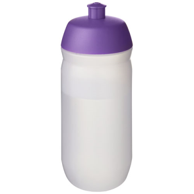 HYDROFLEX™ CLEAR TRANSPARENT 500 ML SQUEEZY SPORTS BOTTLE in Purple & Frosted Clear Transparent